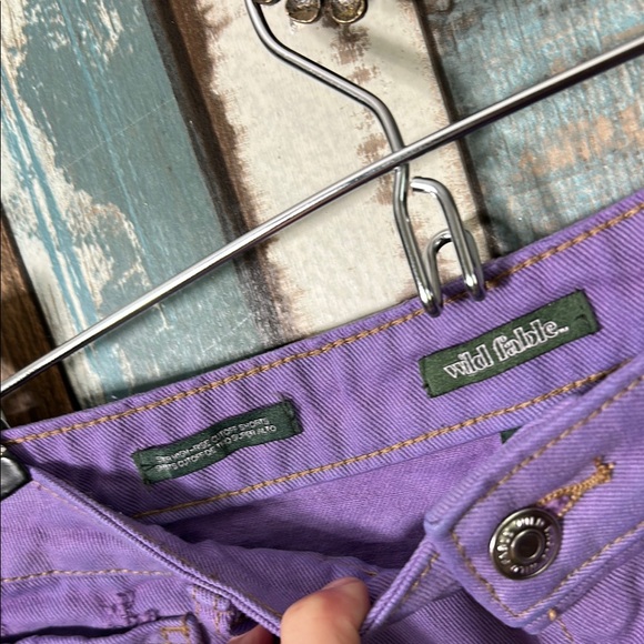 Wild fable Purple dyed Denim Women's Shorts - Picture 7 of 10
